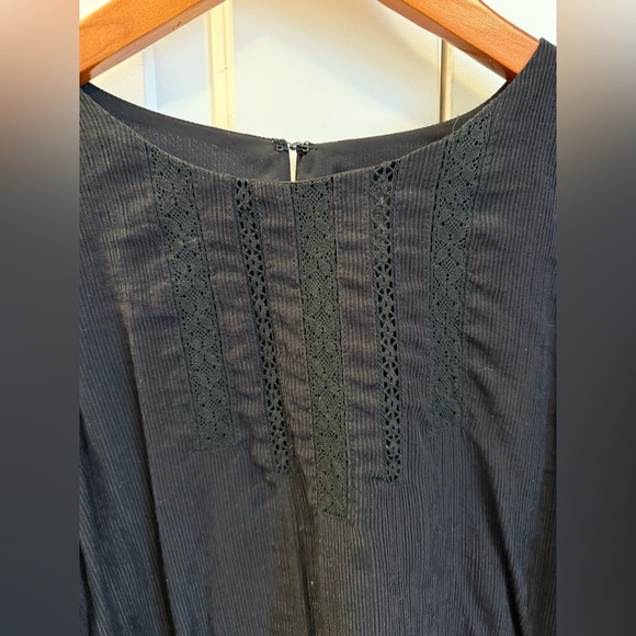 GREYLIN Miriam Pouf Sleeve Inset Trim Blouse size Small - Picture 4 of 13